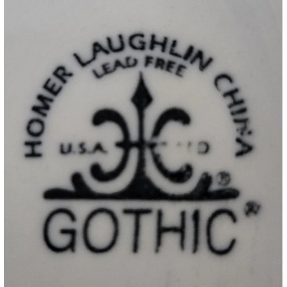 Homer Laughlin China Gothic Large Oval Serving Platter Raised Weave Trim